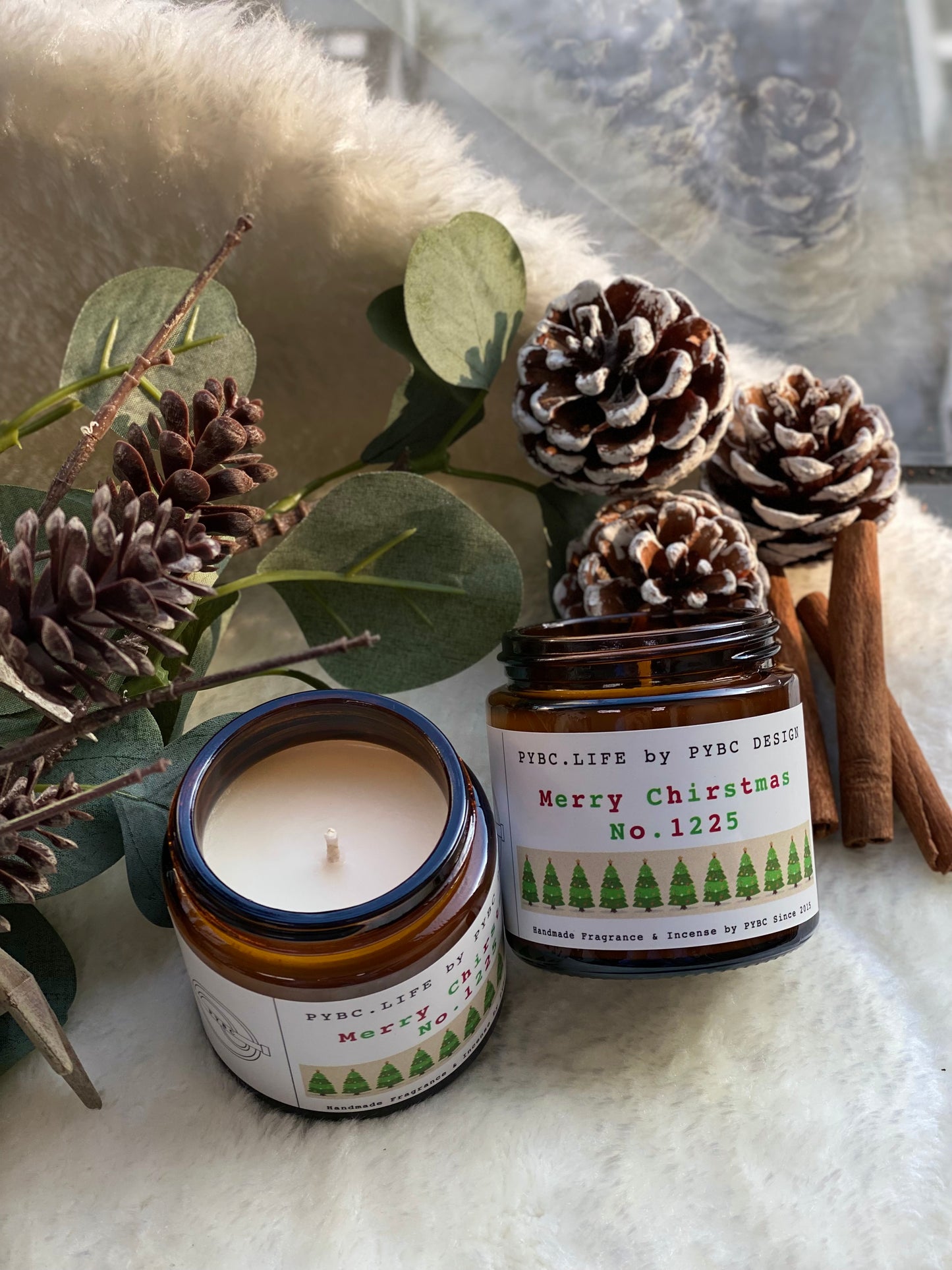 Milk Oolong Tea Christmas Candle