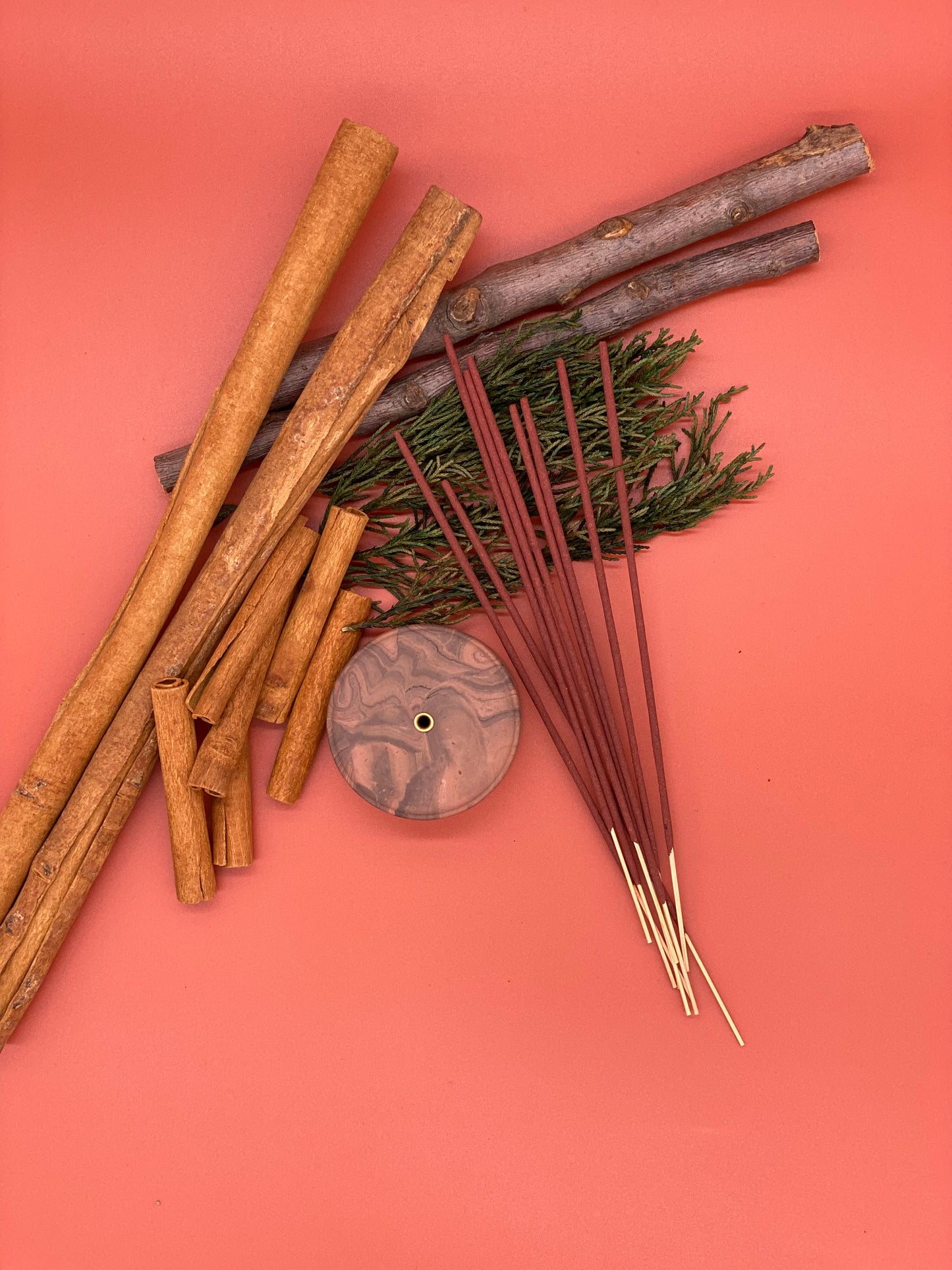 Classic Wood Grain Incense Holder
