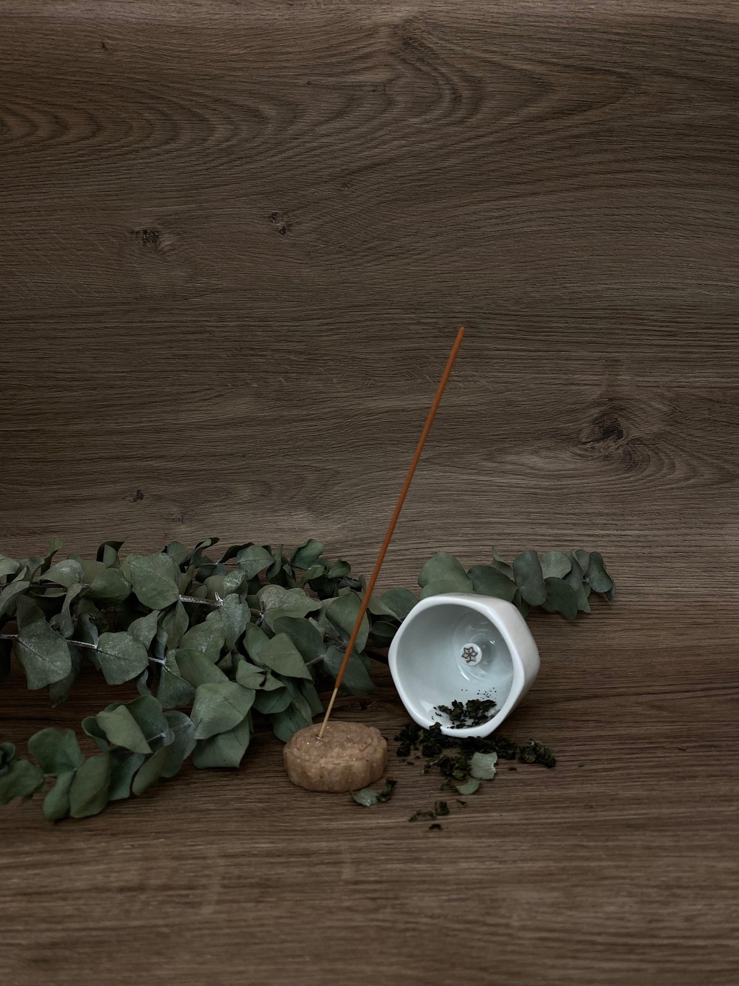 Orange Mooncake Incense Holder