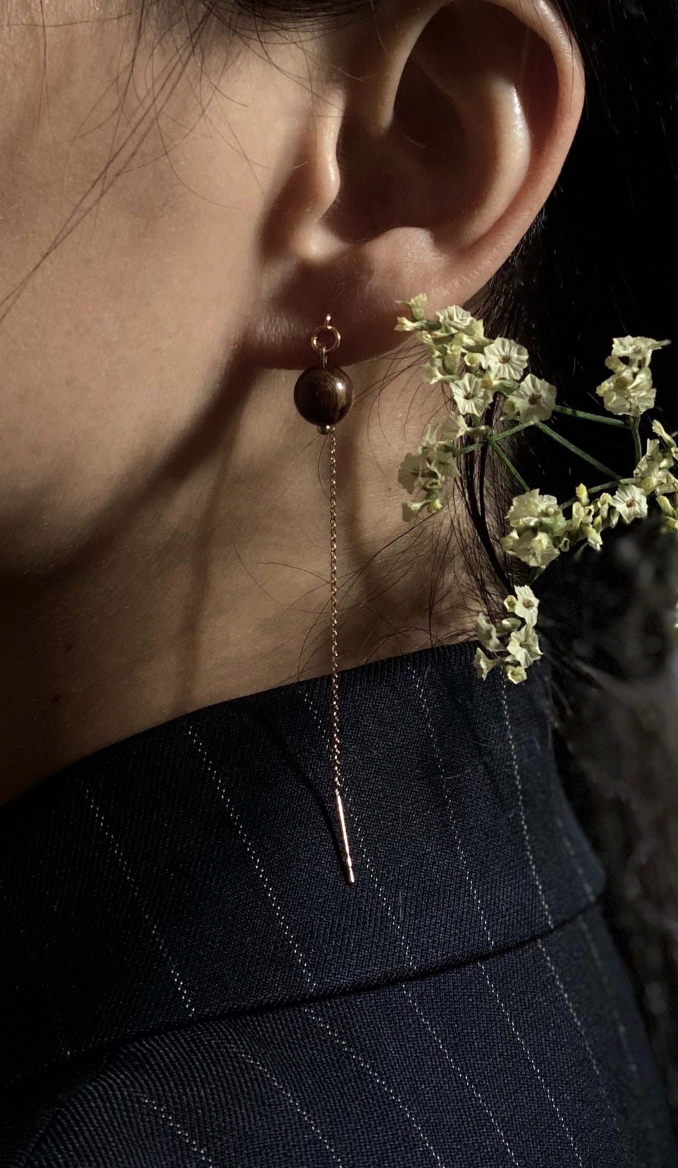 Wooden Ball Earrings - Exclamation-2