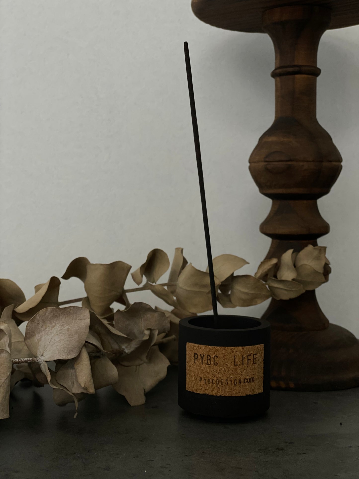 All Black Incense & Candles Holder