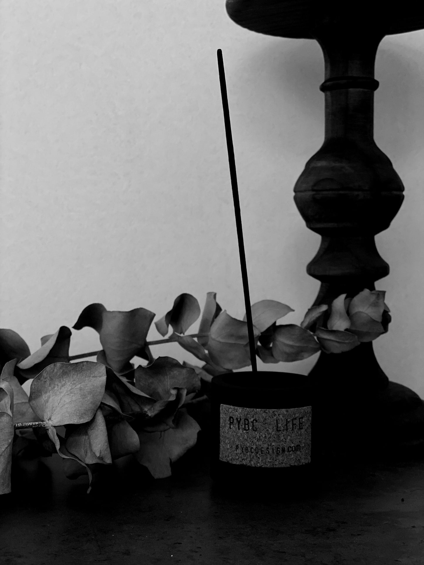 All Black Incense & Candles Holder