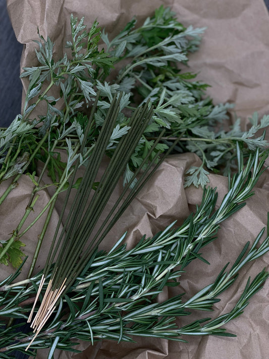 Sustainable Camping Incense Sticks - Wormwood & Rosemary