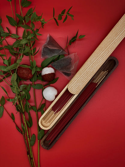 Sustainable Tea Incense Sticks - Lychee Oolong Tea